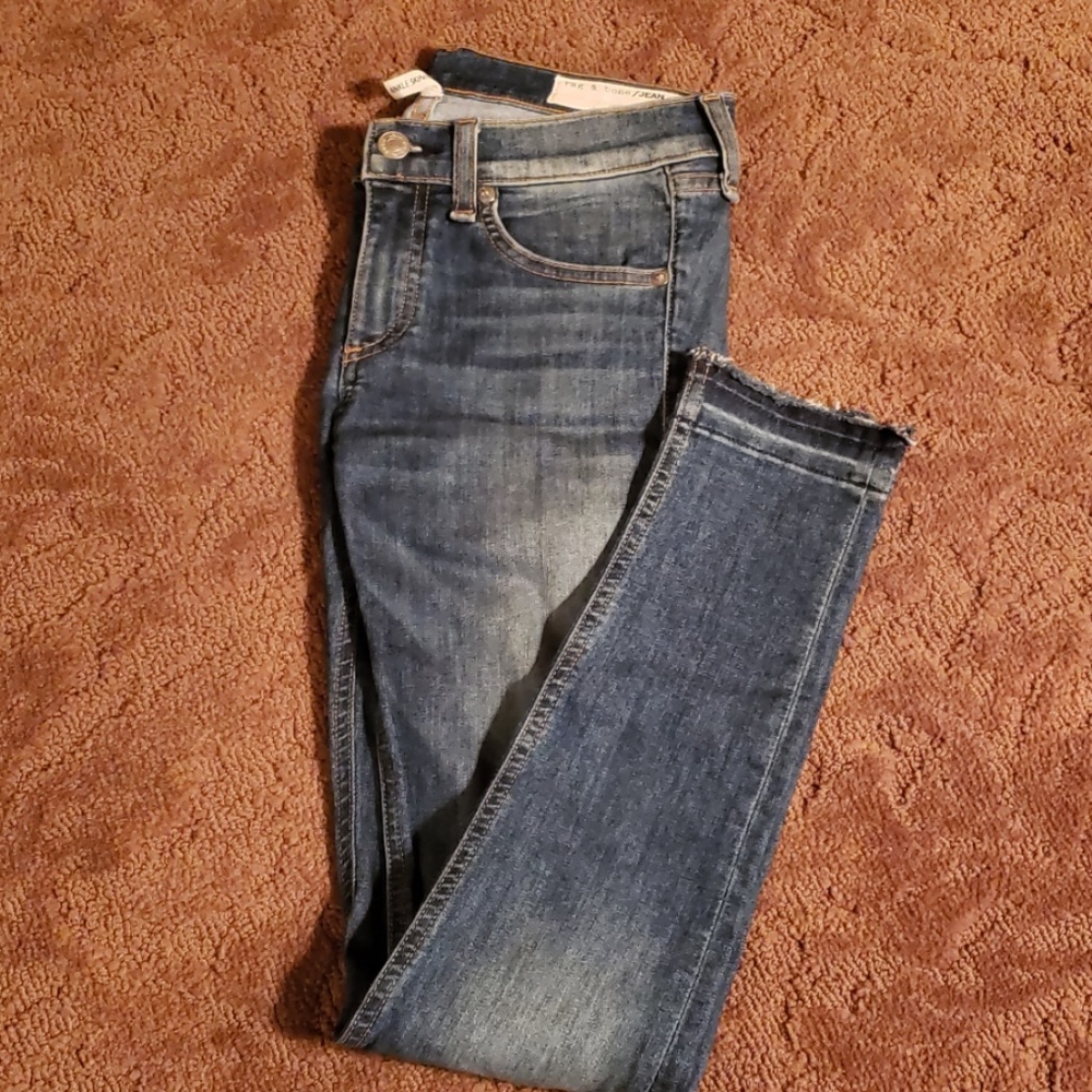 rag & bone Released Hem Skinny Jeans